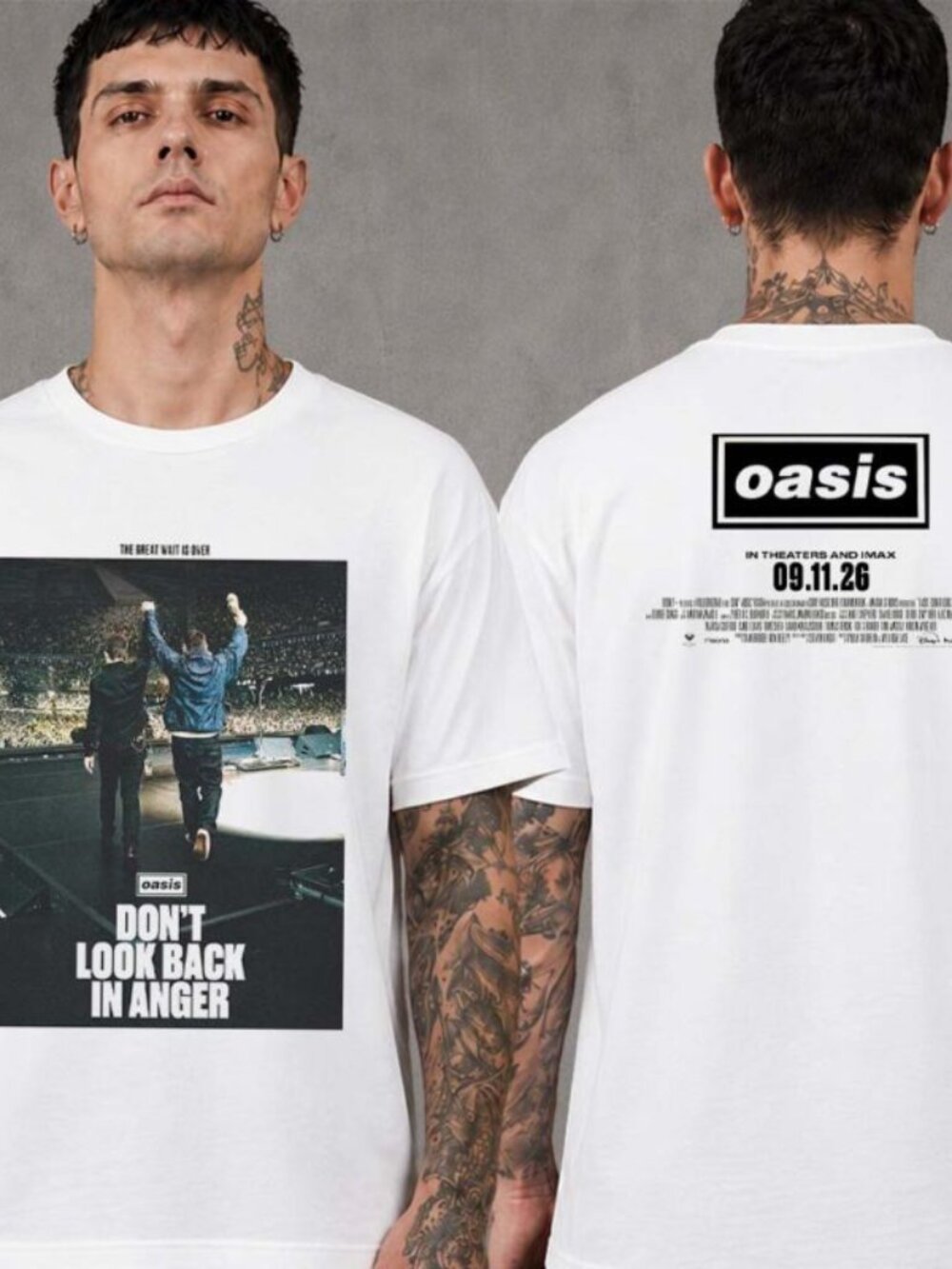 Oasis Don’t Look Back In Anger Documentary Movie In Theaters And Imax T Shirt